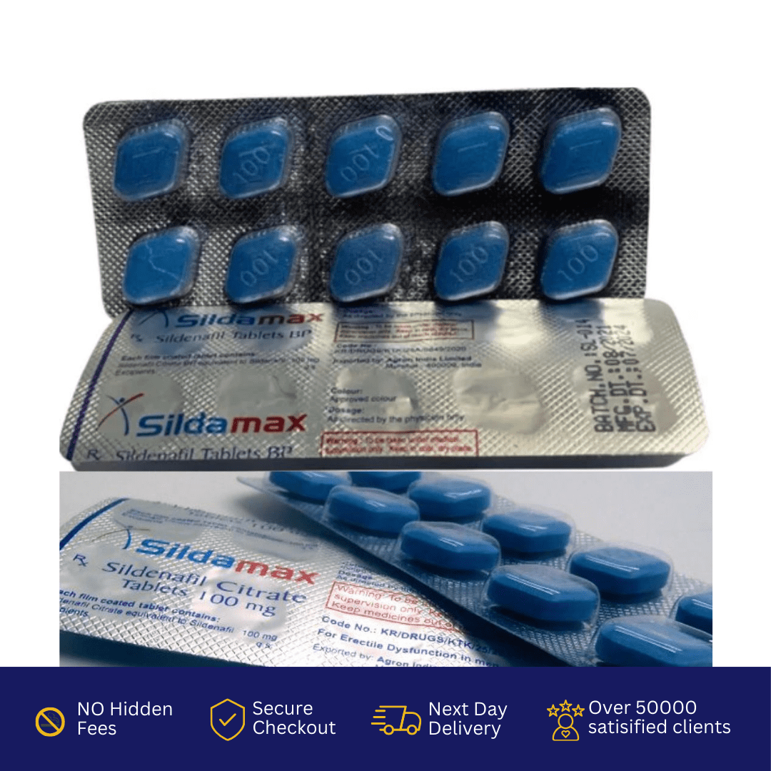 Buy Sildamax 100mg Online UK | Sildenafil 100mg Tablets