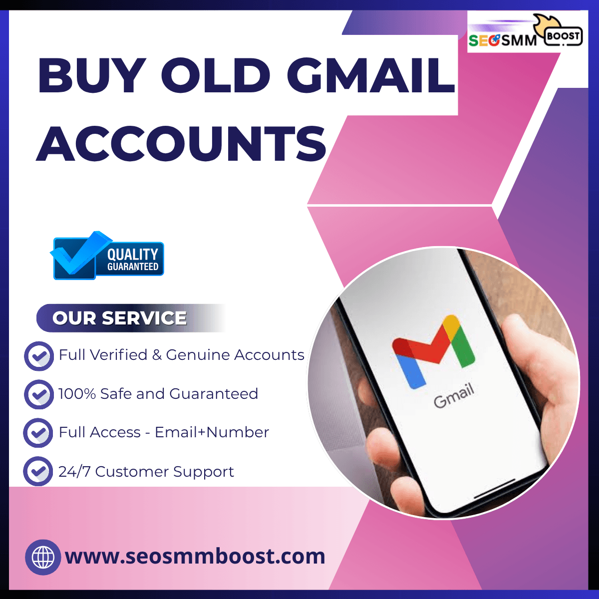 Buy Old Gmail Accounts - 100% Safe Old & USA IP